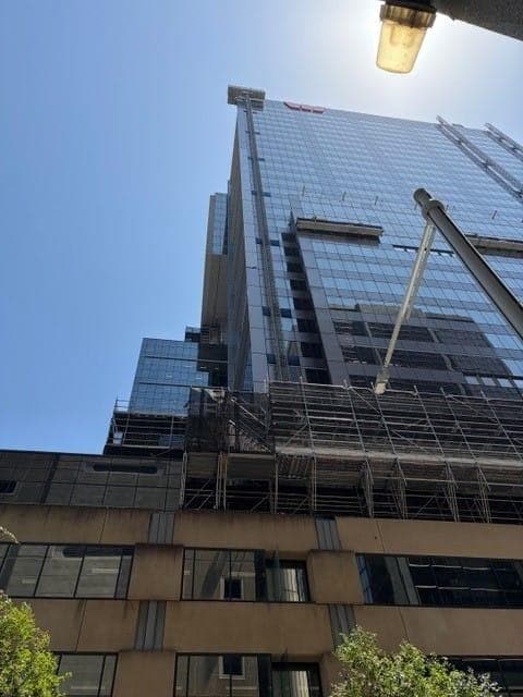 275 Kent Street Sydney commercial tower during façade recladding with ALPOLIC™ NC/A1