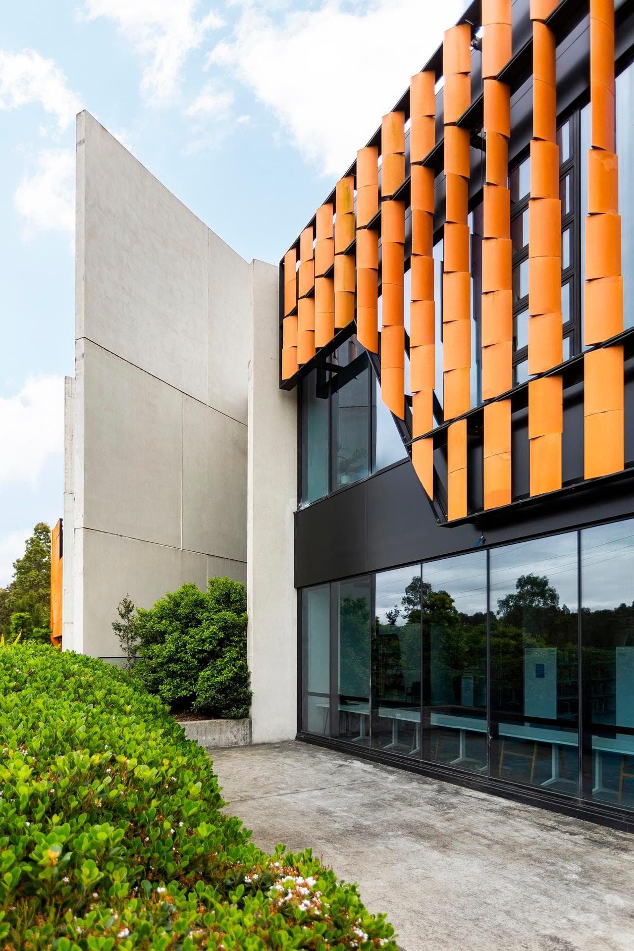 ALPOLIC™ NC/A1 reclad façade blending contemporary materials with existing architecture