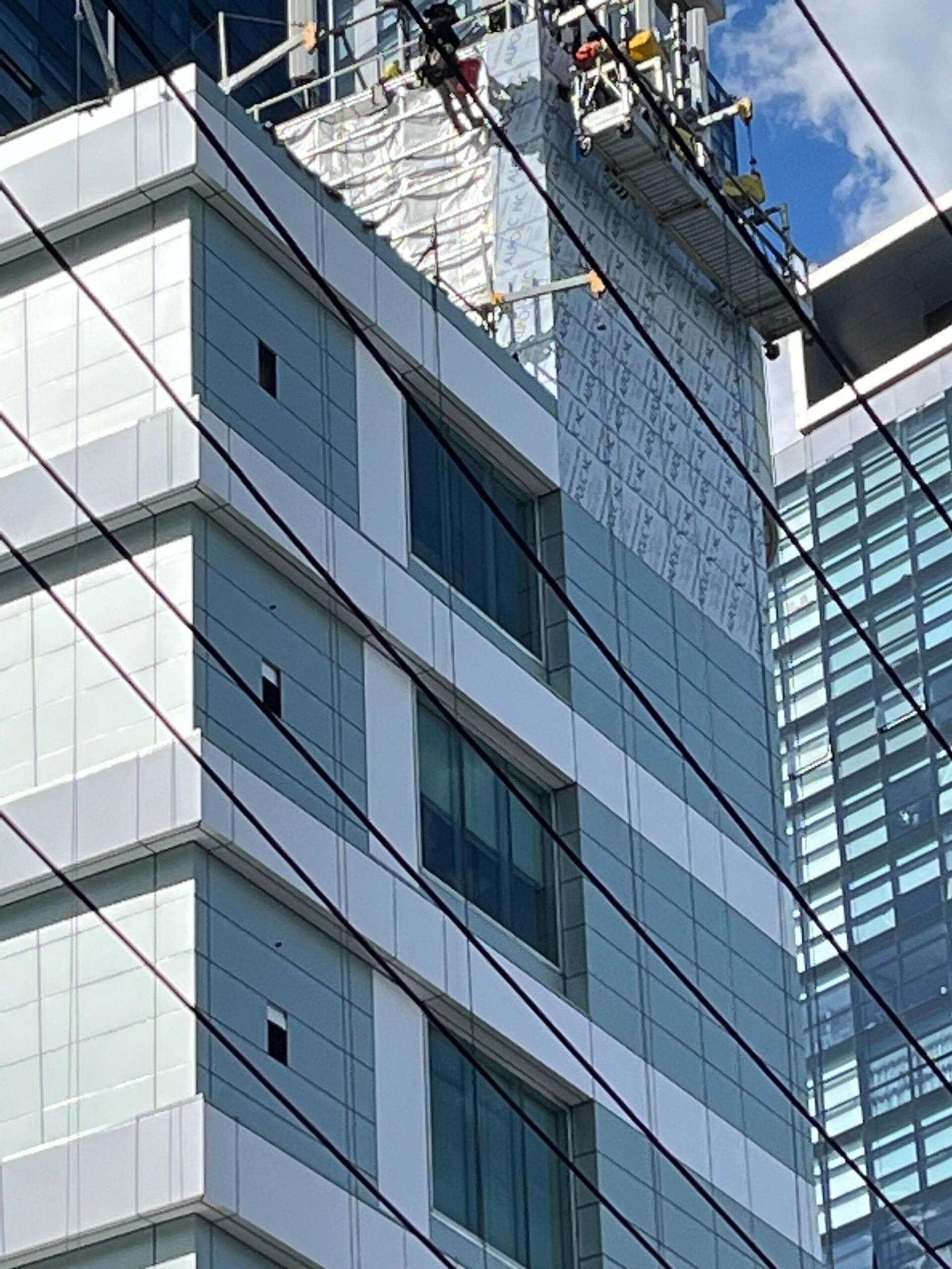 Telstra Chatswood data exchange recladding with ALPOLIC™ NC/A1 aluminium cladding