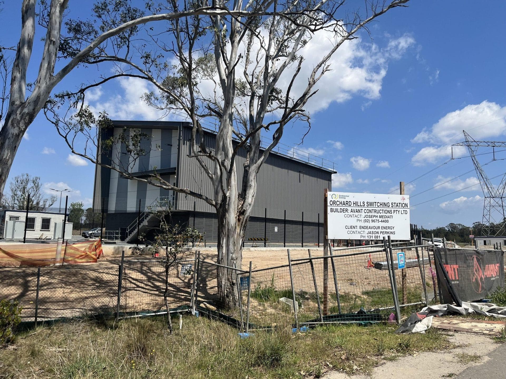 Orchard Hills Substation façade clad in ALPOLIC™ NC aluminium, Luddenham NSW