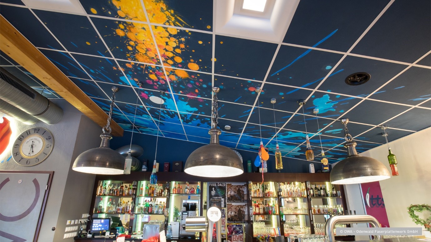 OWA mineral fibre ceiling tiles can be customised to suit your space