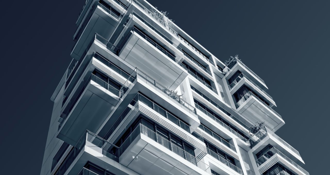 Multi-residential building façade cladding